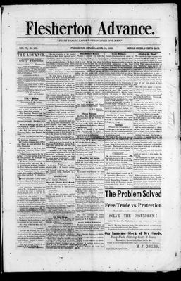 Flesherton Advance, 16 Apr 1885