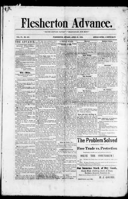 Flesherton Advance, 23 Apr 1885