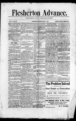 Flesherton Advance, 7 May 1885