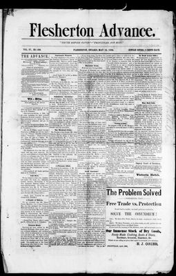 Flesherton Advance, 14 May 1885