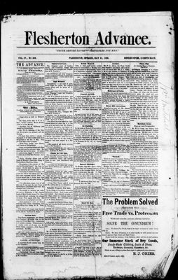 Flesherton Advance, 21 May 1885