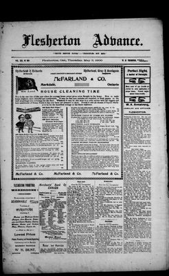 Flesherton Advance, 3 May 1900