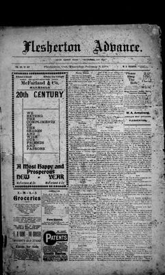 Flesherton Advance, 3 Jan 1901