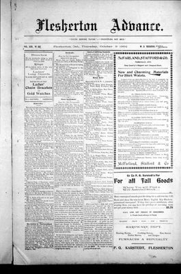 Flesherton Advance, 9 Oct 1902