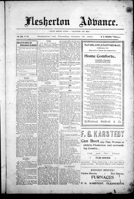 Flesherton Advance, 30 Oct 1902