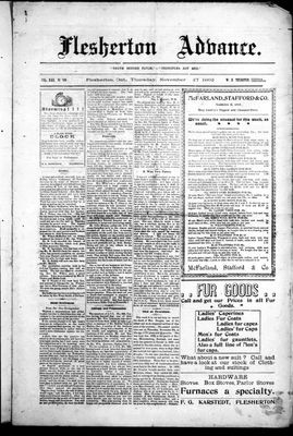 Flesherton Advance, 27 Nov 1902