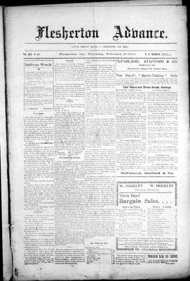 Flesherton Advance, 26 Feb 1903