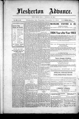 Flesherton Advance, 31 Dec 1903