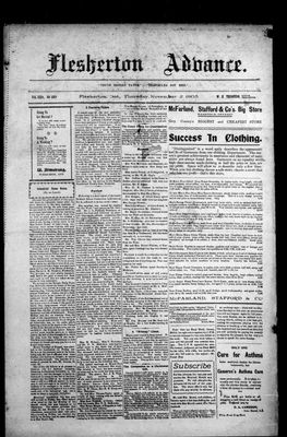 Flesherton Advance, 2 Nov 1905