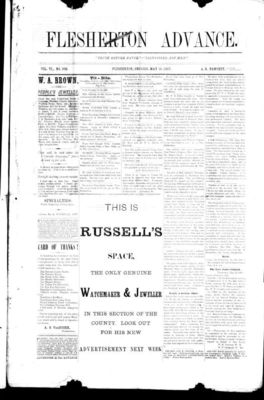 Flesherton Advance, 19 May 1887