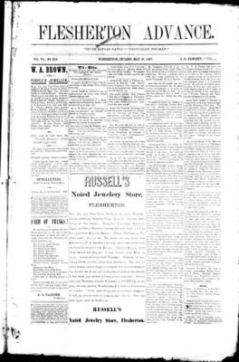 Flesherton Advance, 26 May 1887