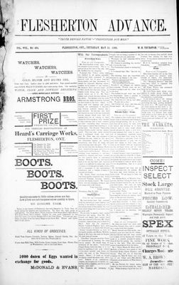 Flesherton Advance, 22 May 1890