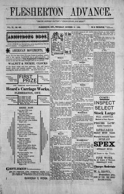 Flesherton Advance, 13 Nov 1890