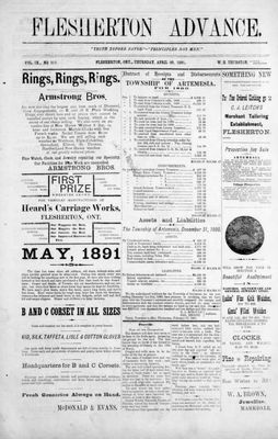 Flesherton Advance, 30 Apr 1891