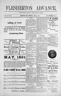 Flesherton Advance, 21 May 1891