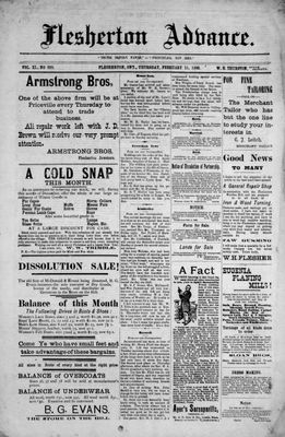 Flesherton Advance, 11 Feb 1892