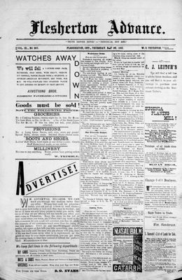 Flesherton Advance, 26 May 1892