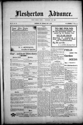 Flesherton Advance, 21 May 1896