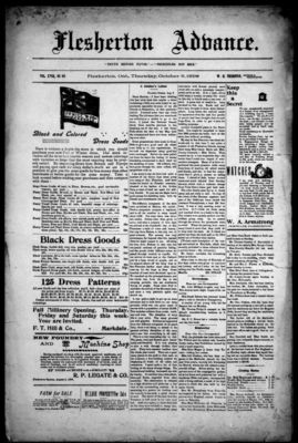 Flesherton Advance, 6 Oct 1898