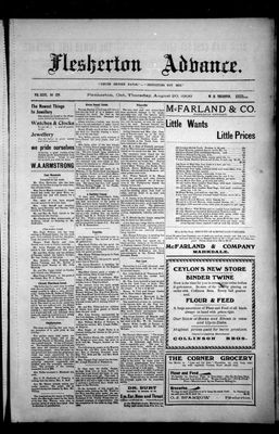 Flesherton Advance, 20 Aug 1908