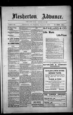 Flesherton Advance, 27 Aug 1908