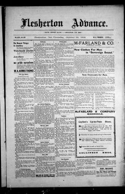 Flesherton Advance, 29 Oct 1908