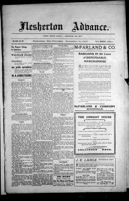 Flesherton Advance, 26 Nov 1908