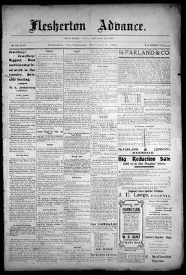 Flesherton Advance, 4 Feb 1909