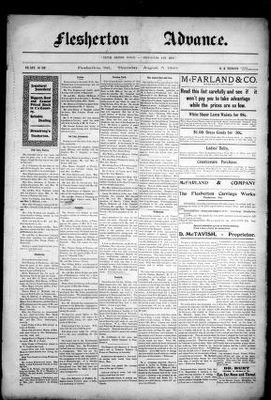 Flesherton Advance, 5 Aug 1909