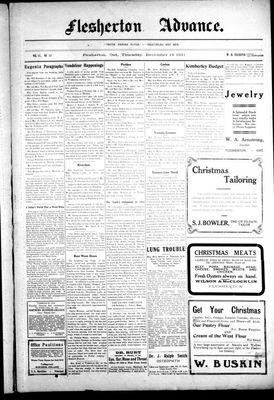 Flesherton Advance, 14 Dec 1911