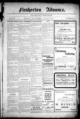 Flesherton Advance, 11 Jan 1912