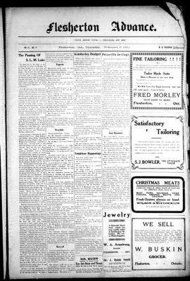 Flesherton Advance, 8 Feb 1912