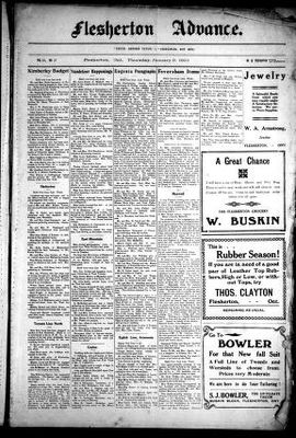 Flesherton Advance, 9 Jan 1913