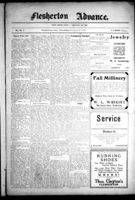 Flesherton Advance, 11 Oct 1917