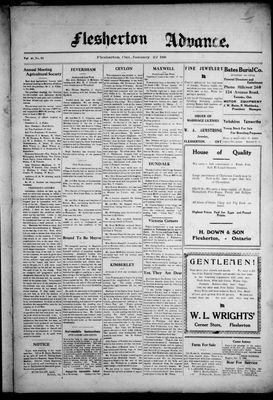 Flesherton Advance, 22 Jan 1920