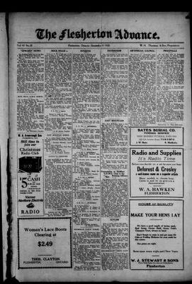 Flesherton Advance, 9 Dec 1925