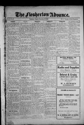 Flesherton Advance, 30 Dec 1925