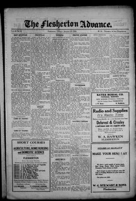 Flesherton Advance, 20 Jan 1926