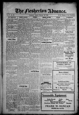 Flesherton Advance, 22 Feb 1928