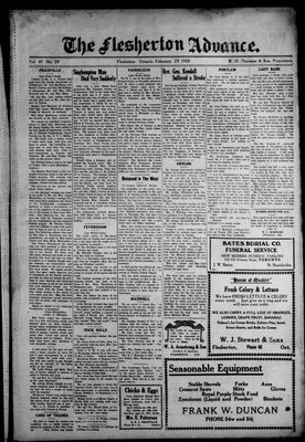 Flesherton Advance, 29 Feb 1928