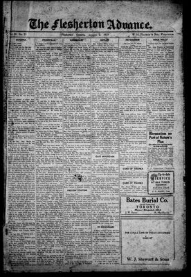 Flesherton Advance, 2 Jan 1929