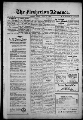 Flesherton Advance, 16 Jan 1929