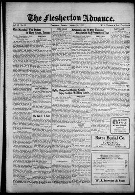 Flesherton Advance, 30 Jan 1929