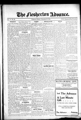 Flesherton Advance, 23 Dec 1931