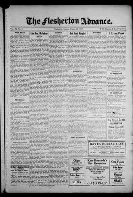 Flesherton Advance, 24 Aug 1932