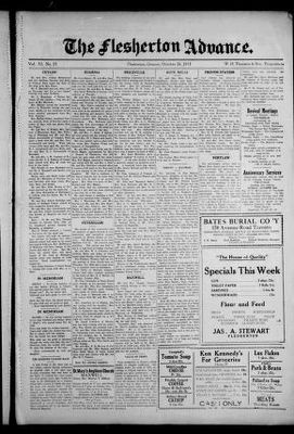 Flesherton Advance, 26 Oct 1932