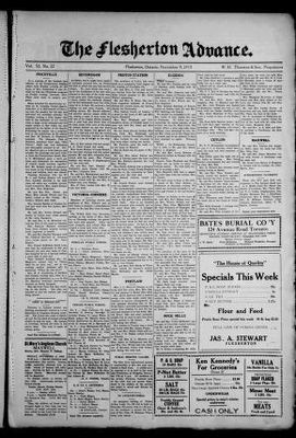 Flesherton Advance, 9 Nov 1932