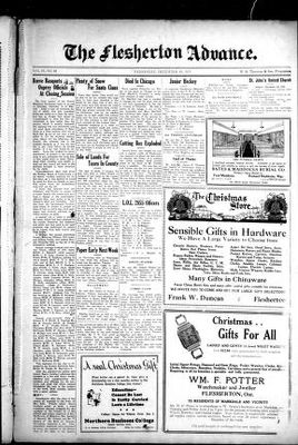 Flesherton Advance, 18 Dec 1935