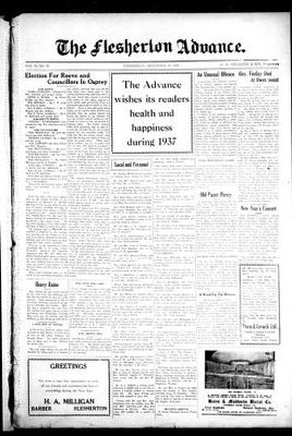 Flesherton Advance, 30 Dec 1936