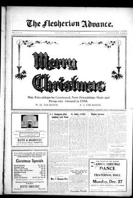 Flesherton Advance, 22 Dec 1937